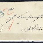 DR Mi 10 EF mit K1 Giessen nach Bad Vilbel, mit postalischer Vermerk