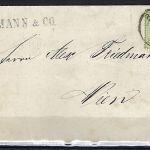 DR Mi 17a EF Auslandsbrief Bremen n. Wien, Firmenst. L1 Uhlmann & Co.