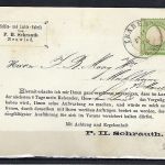 DR Mi 17a EF auf Vordruck-Karte mit K2 Traben n. Mühlheim