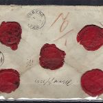 DR Mi 19 + 21a MiF auf Wertbrief 140 Thaler von Cassel n.Spangenberg