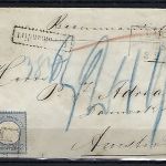 DR Mi 20 Paar MeF/Einschreiben n. Amsterdam, postalischer Vermerk