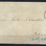 DR Mi 19 EF, klarer Hufeisenstempel Lübeck n. Behlendorf und Ratzeburg