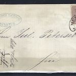 DR Mi 32 EF Ortsbrief mit glasklarem Hufeisenstempel Münster 28.1.1875