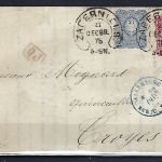 DR Mi 32-33 MiF Auslandsbrief, Hufeisenstempel Zabern Elsass n. Croyes