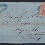 DR Mi 33 EF mit glasklarem Hufeisenstempel Strassburg Elsass - Neudorf