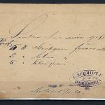 DR Ganzsache P 1 mit Ra2 Herrstein, befördert nach Kirn