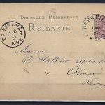 DR P10 mit Hufeisenstempel Gebweiler, auf Pfennig-Ausgabe sehr selten