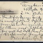 Kiautschou-Petschili Mitläufer, Postk. Tsingtau-Berlin, s. Bothe BPP