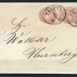 Österreich GA U 5 Kreuzer mit Zusatzfrankatuer mit Oval-Stempel Triest