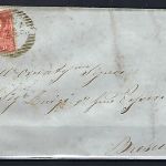 Lombardei-Venetien Mi 9 I EF Faltbrief, Strischst. Vestone n. Brescia