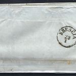 Lombardei-Venetien Mi 9 I EF Faltbrief, Strischst. Vestone n. Brescia