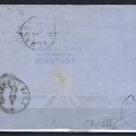 Dänemark Mi 4 EF mit Neustadt Nummerst. 125 + blauem K1 n. Flensburg