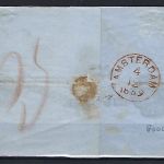 Niederlande Mi 2 Randstück als EF mit Hlabkreisstempel n. Amsterdam