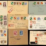 C) Französische Zone, Interessante Sammlung mit Briefen und Karten