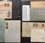C) Französische Zone, Interessante Sammlung mit Briefen und Karten