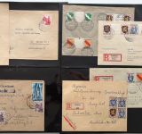 C) Französische Zone, Interessante Sammlung mit Briefen und Karten