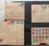 C) Französische Zone, Interessante Sammlung mit Briefen und Karten