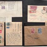 C) Französische Zone, Interessante Sammlung mit Briefen und Karten