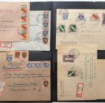 C) Französische Zone, Interessante Sammlung mit Briefen und Karten