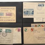 C) Französische Zone, Interessante Sammlung mit Briefen und Karten