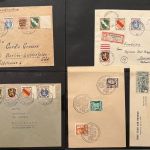 C) Französische Zone, Interessante Sammlung mit Briefen und Karten