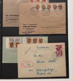 C) Französische Zone, Interessante Sammlung mit Briefen und Karten