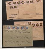 C) Französische Zone, Interessante Sammlung mit Briefen und Karten