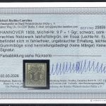 P) Hannover Mi 9 P / Lechte-Nr. 5 * mit Gummi, Befund Jäschke-L. BPP