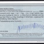 P) Hannover ND Lechte-Nr. 25-6 a-c (*) o. Gummi, Befund Jäschke-L. BPP