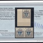 P) Hannover ND Lechte-Nr. 27-1 a-c (*) o. Gummi, Befund Jäschke-L. BPP