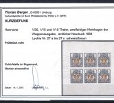 P) Hannover ND Lechte-Nr. 27 a - c (*) KLB, ohne Gummi, KB Berger BPP