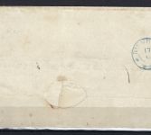 P) Hannover Mi 14 Ecke OL mit RZ 1 mit blauem K1 Borstel nach Neinburg