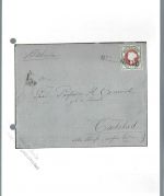 P) Helgoland Mi 14a EF n. Carlsbad (Böhmen), seltene Destination, BPP