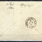 P) Helgoland Mi 18 EF befördert nach Strassburg (Elsass)