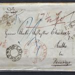 P) Hannover eingehende Überseebrief aus Uruguay n. Ruthe