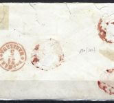 P) Preußen Einschreibebrief mit K2 Berlin blau + grün n. Warschau