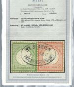 P) DR Mi 7+8 auf ∆ mit idealem Baden Post-Ablagestempel. St. Blasien