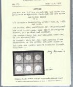 P) DR Mi 17 ** 6er-Block , Attest Hennies BPP