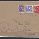 Meckl. Vorpommern Mi 36 Zf MiF Zensurbrief, gep. Kramp BPP, ME 1.200€