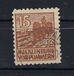 Meckl. Vorpommern Mi 37 za ° BBP geprüft, ME 350€