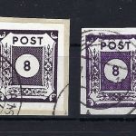 Ost Sachsen Mi 8 b + c ° gepr. Ströh / Kunz BPP