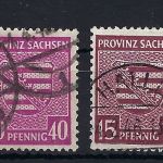 Provinz Sachsen gestempeltes Lot aus Mi 40-80, alles gep. BPP, ME 510€