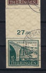 Thüringen Zusammendruck SZ d 1y ° gepr. Ströh BPP, ME 70€