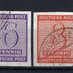 West Sachsen Lot aus Mi 116 - 126 gestempelt, alles BPP gepr.ME 140€