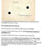 Feldpost 2. WK Ostfront, Walter Brauns FP 43755 SS-Kavallerie Reg. 2