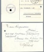 Postkarte aus dem KZ-Lager Buchenwald nach Itzehoe 21.6.41