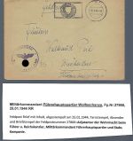 Feldpost 2. WK FP 27866 aus dem Führerhauptquartier Wolfsschanze, RRR