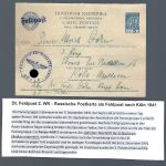 Russische Postkarte als Feldpost für die Wehrmacht 1941