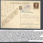 Italien Feldpost aus dem KZ-Lager Gonars, für Slowenen und Kroaten