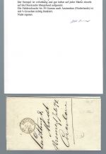 DR Mi 1 sebk. 3er-Str. MeF Bremen n. Amsterdam, mit FA Krug BPP